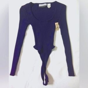 VINTAGE WAYNE ROGERS SILK DEEP PURPLE WOMEN'S BODYSUIT SMALL STUNNING 🔥🎁
